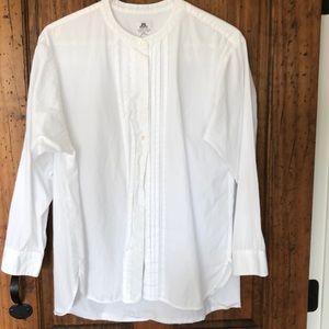 J Crew Thomas Mason shirt size 10 white